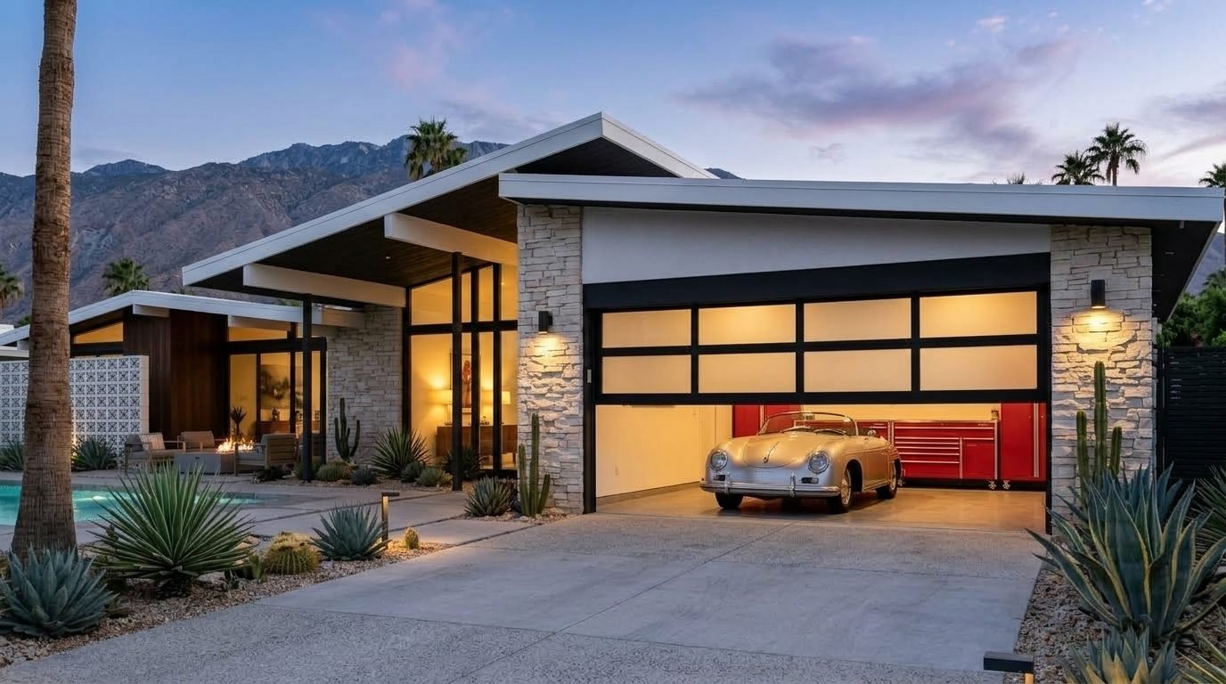 Zaid Garage Door Replacement Overhead Garage Door Gliding Open in Columbia City, WA
